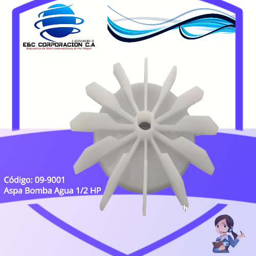 ASPA BOMBA AGUA 1/2" HP