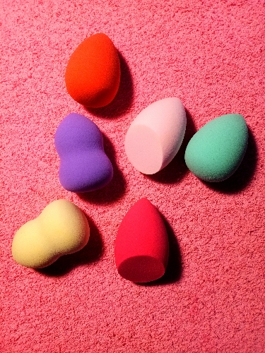 Esponja p/ maquillaje colores
