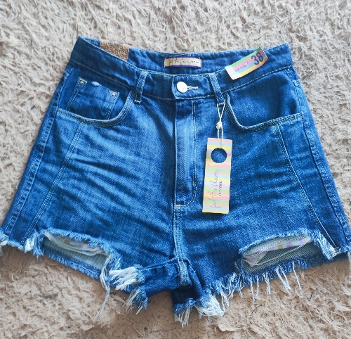 Short Denim flowery