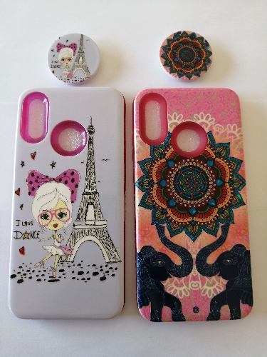 Case dama diseño alto relieve P Smart 2019