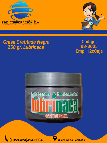GRASA GRAFITADA NEGRA 250 GR (LUBRINACA