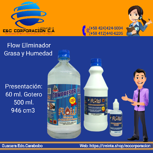 FLOW ELIMINADOR HUMEDAD Y GRASA (1/4 gl - RBV)