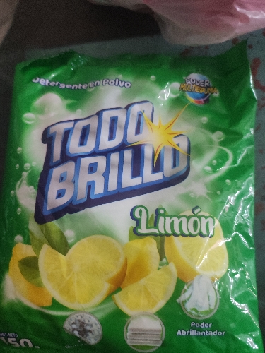 Detergente en polvo TODO BRILLO 140g
