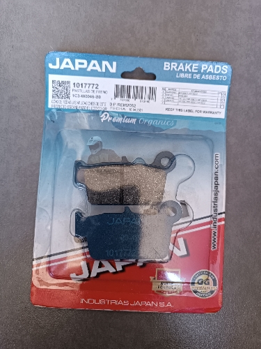 Pastillas traseras Yz250 Yamaha Japan
