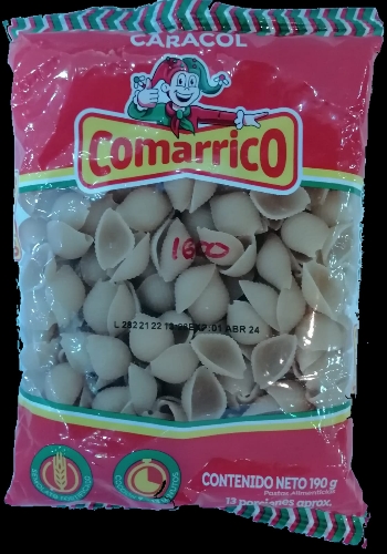 Pasta comarrico caracol x 190g