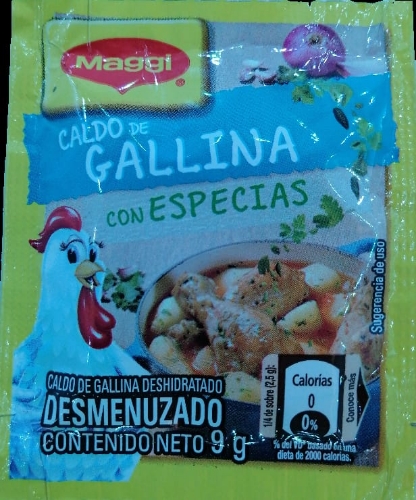 Maggi caldo de gallina desmenuzado x 9g