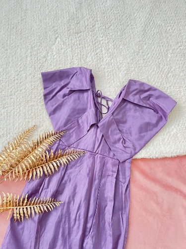 Vestido morado violeta