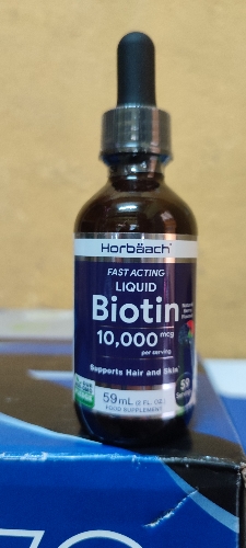Biotin Sublingual 10,000mcg Frasco de 59ml / Horbaach