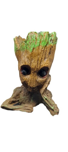 Boneco vaso Groot geso p/ suculentas