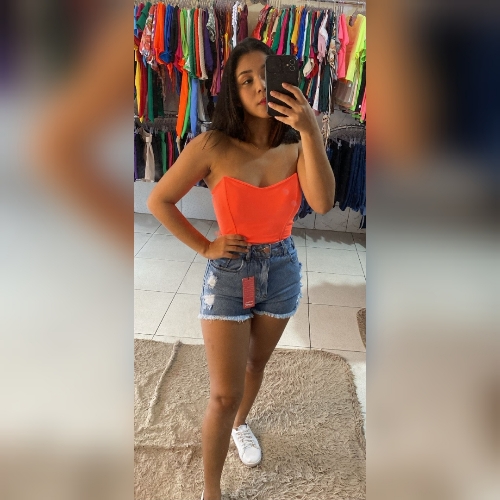 Body corset com aspas e bojo