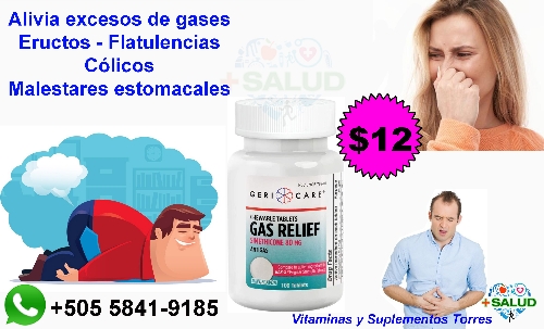 Gas Relief Tabletas Anti Gas 80mg