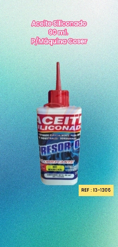 ACEITE SILICONADO P/MAQUINA COSER (90 ML  - RBV)