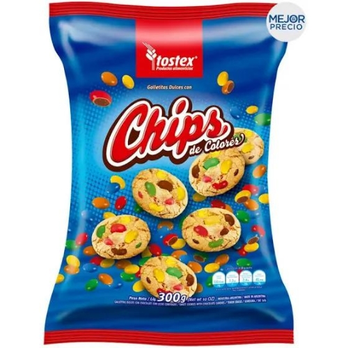 Tostex Chips de colores 270gs