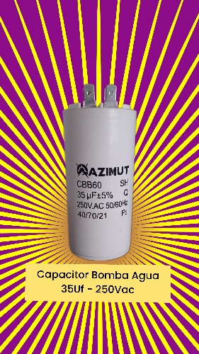 CAPACITOR 35MF/250VAC BOMBA AGUA