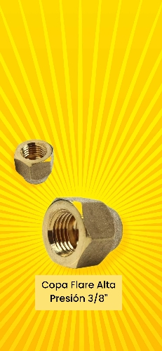 COPA FLARE ALTA PRESION 3/8"