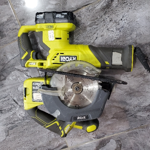 Sierra sable RYOBI y sierra de mano