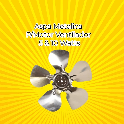 ASPA METALICA P/MOTOR VENT. 5 & 10 WATTS