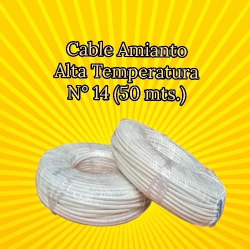 CABLE AMIANTO ALTA TEMPERATURA N°14 (50 MTS.)