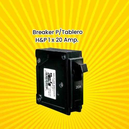 BREAKER P/TABLERO 1X20 AMP. H&P
