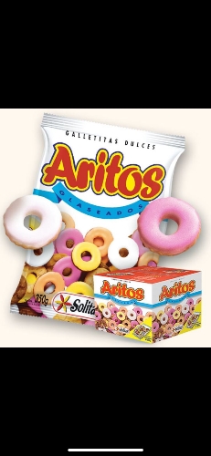 Sol aritos glaseados ×500