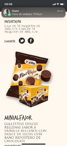 Sol mini alfajor x160gx25