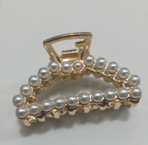 GANCHO TIPO PINZA CON PERLAS Y CIRCONES GNH000131
