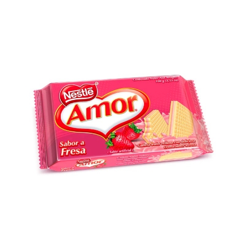 Galleta amor fresa (mediana) 100g