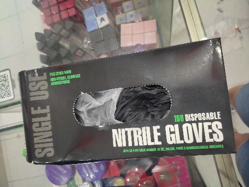 Guantes negros  nitrilo