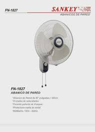 Abanico pared sankey fn1827