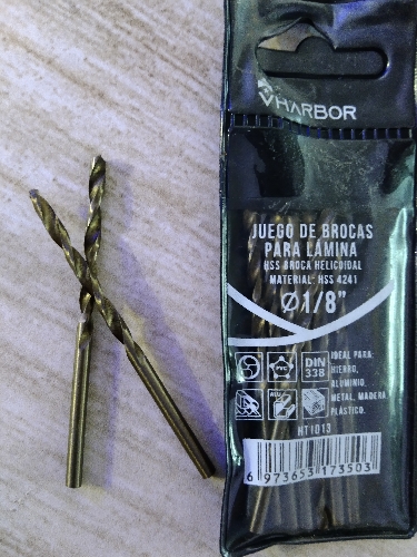 Broca lamina 1/8 Harbor