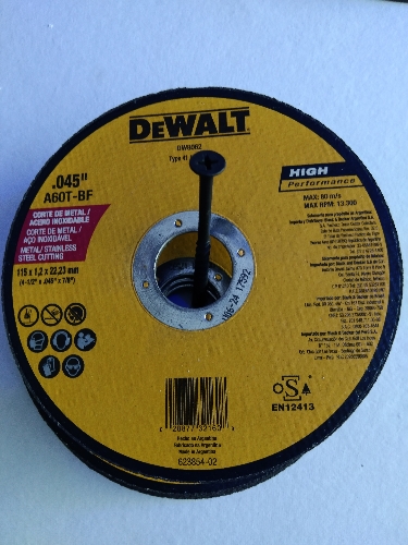 Disco dewalt 4 1/2