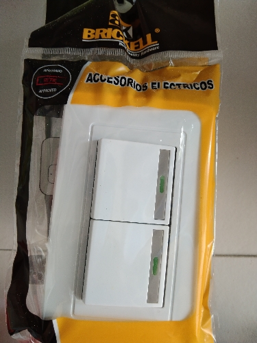 Interruptor doble blanco