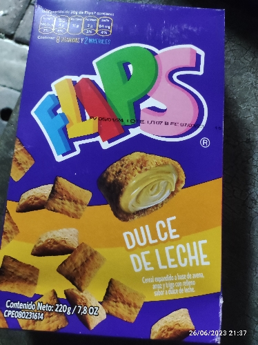 Flips Dulce de Leche caja