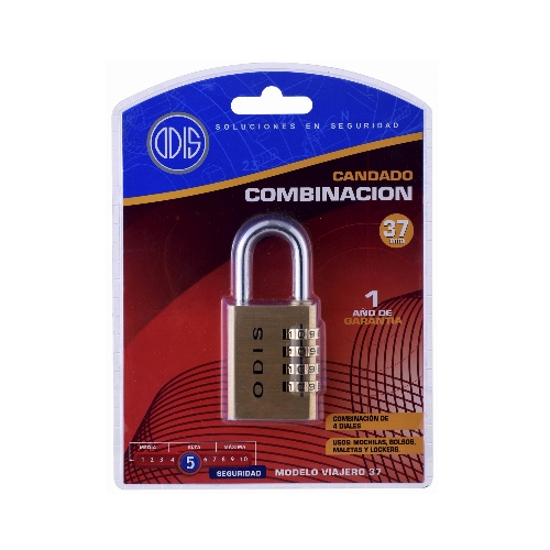 Candado odis combinación 37mm.