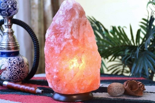 Lámpara de sal del Himalaya