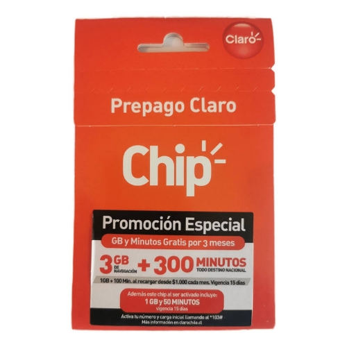 Chip prepago claro