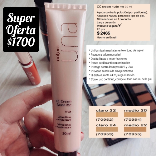 Una base cc crean tono medio 20
