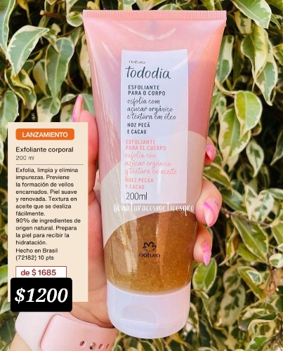 Tododia Nuez pecan y cacao exfoliante corporal
