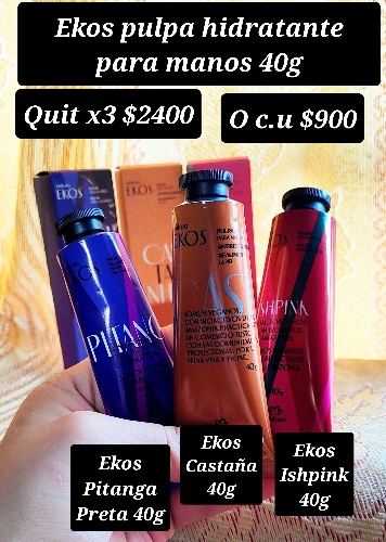 Quit crema de manos ekos x4 40g