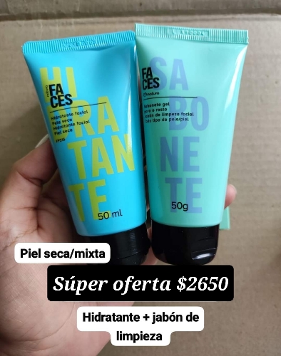 Kit faces cuidados facial piel seca a mixta