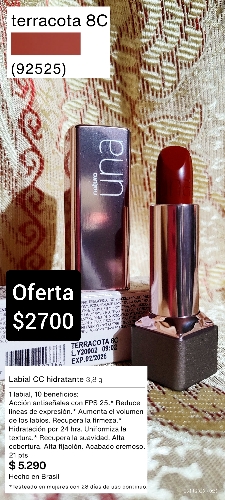 Una labial cc tono terracota 8c