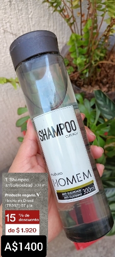 Homen shampoo Anti oleosidad