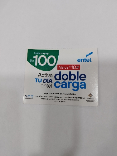 Tarjeta Entel 100