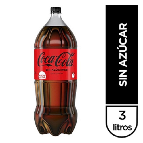 Coca Cola Zero 3 L.