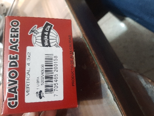 CLAVO ACERO VERTI  2"×500gr