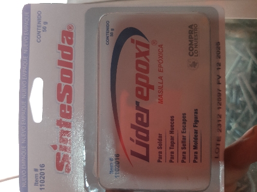 MASILLA EPOXICA SINTESOLDA × 50 G