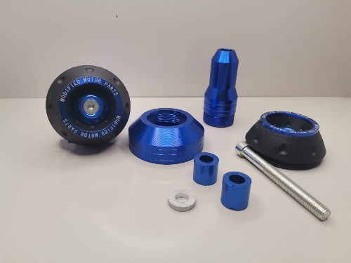 Topes de chasis azul