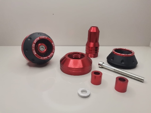 Topes de chasis rojo