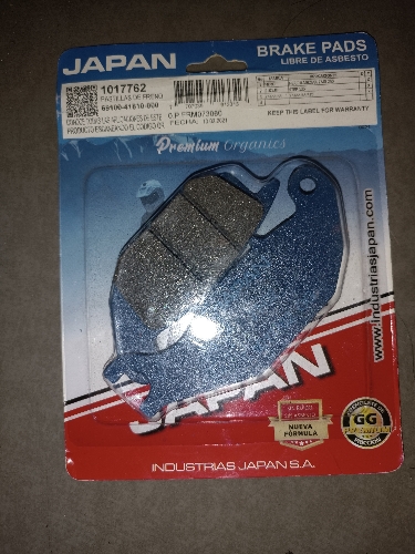 Pastillas Traseras R15 Yamaha Japan