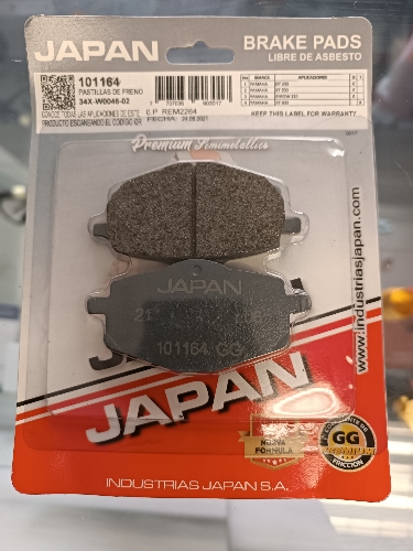 Pastillas delanteras DT200 Yamaha Japan